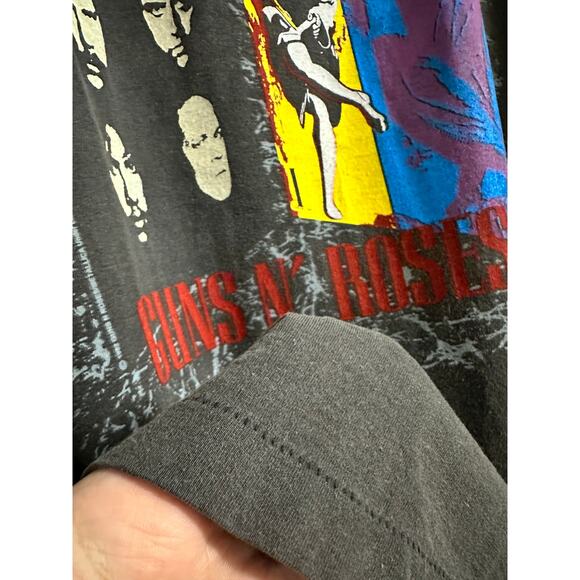 Metallica Guns N Roses Tour 1994 T-shirt Vintage Modern Reprint Single Stitch - Picture 4 of 5